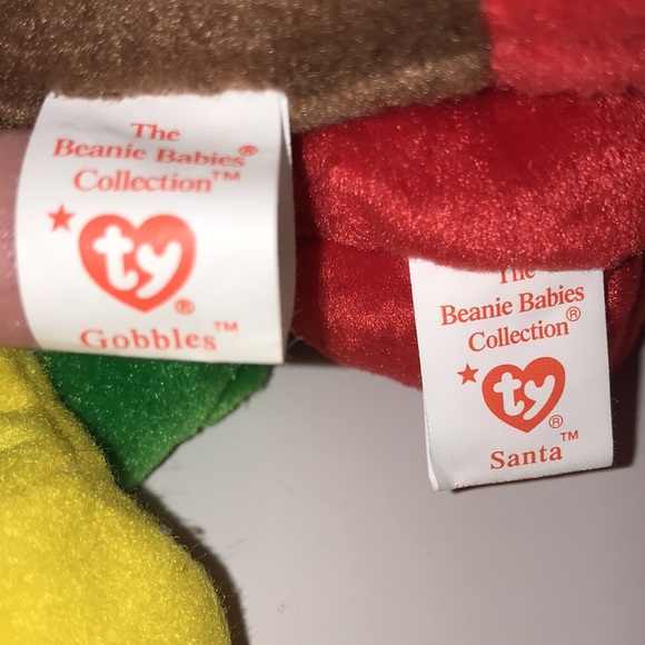 Set of 4 holiday Ty Beanie Babies - Picture 8 of 9